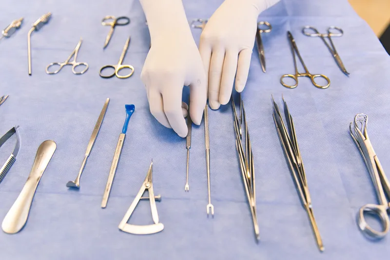 Photo: Surgical Instruments and surgical staff at Cumberland Surgical Arts Office in Clarksville TN